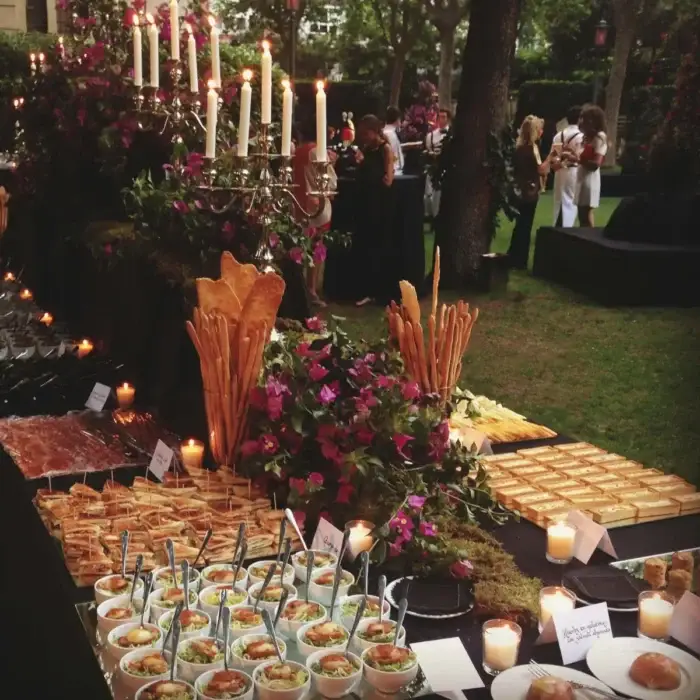 Mesa de catering en Madrid